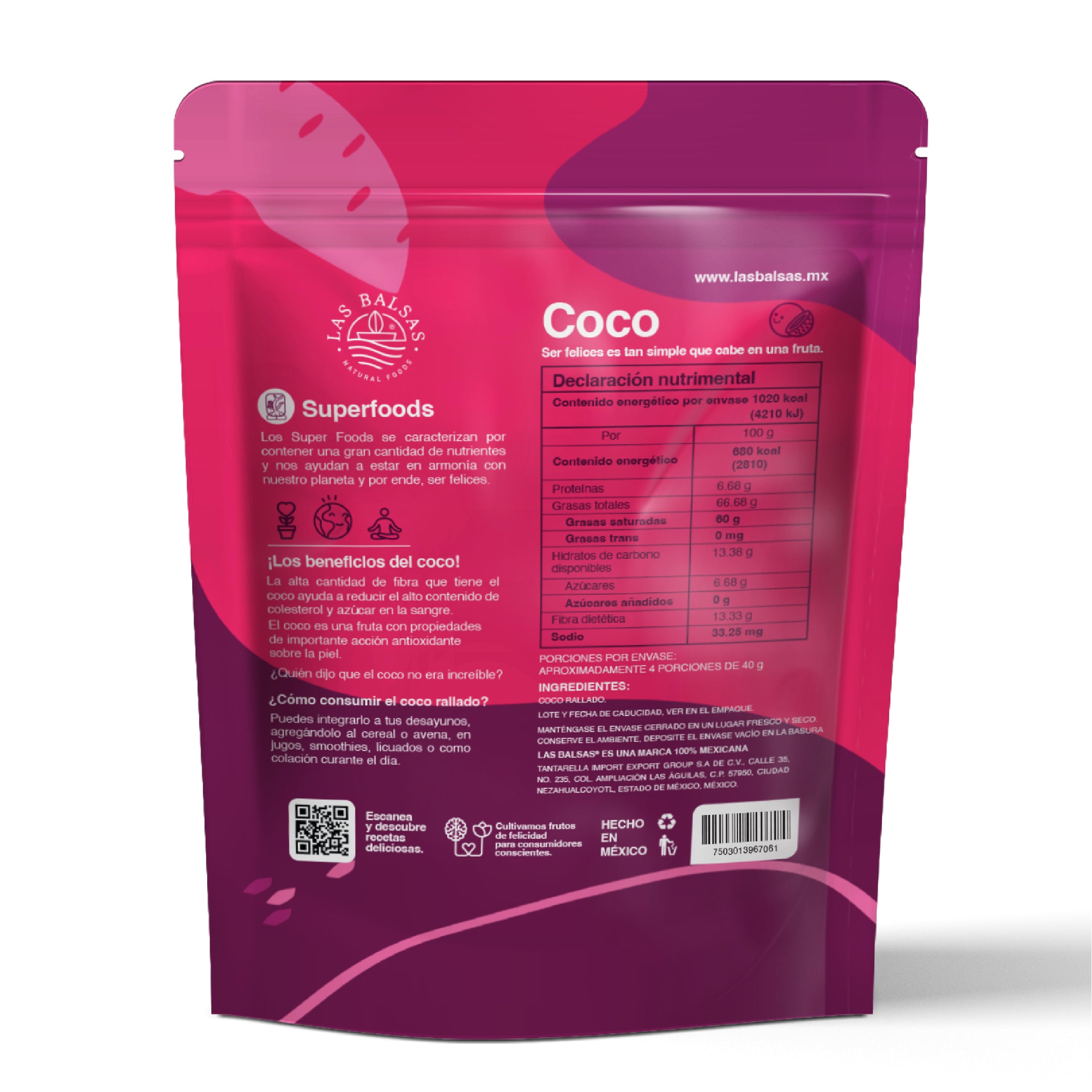 Coco rallado - Las Balsas (150g) 100% Mexicana