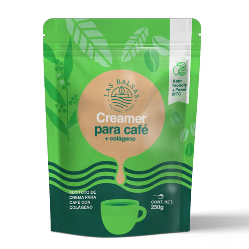 Creamer para café + Colágeno - Keto Friendly - Sustituto de crema para café con colágeno - Las Balsas (250g)