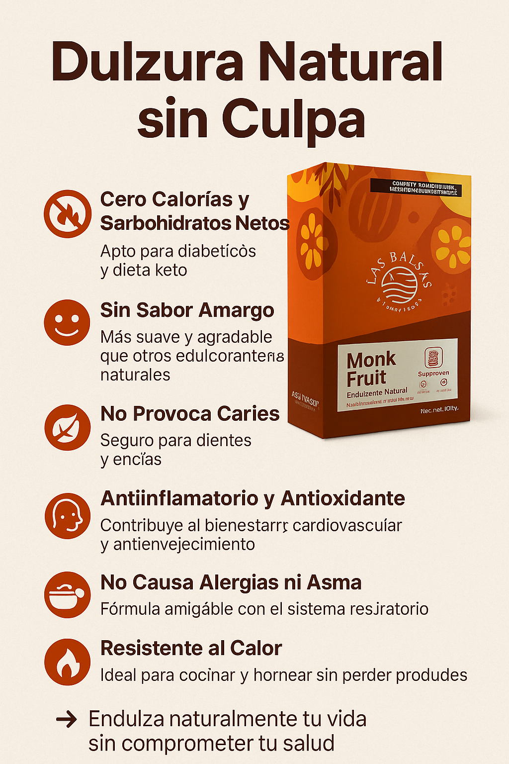 Monk Fruit Sachet – Las Balsas (100 g)