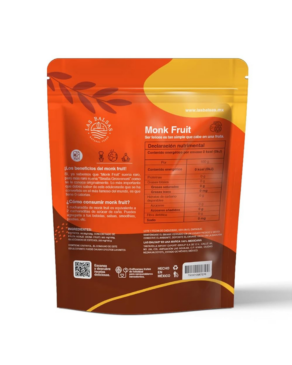 Endulzante Natural Monk Fruit – Las Balsas (400 g)